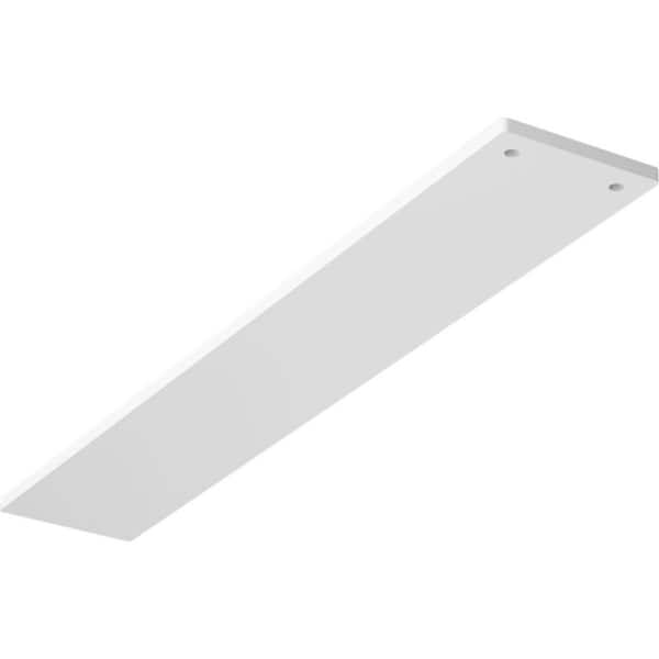 Ekena Millwork 3 in. x 0.25 in. x 18 in. Steel White Primer Logan Bracket