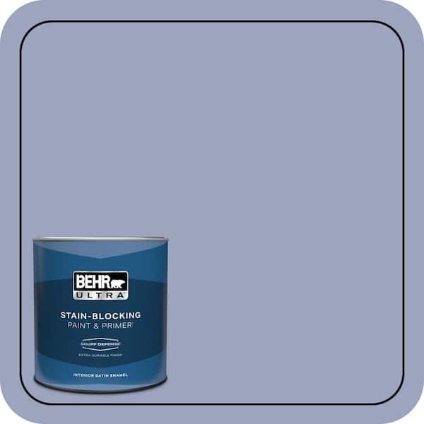 BEHR ULTRA 1 qt. #620D-4 Veranda Iris Extra Durable Satin Enamel Interior Paint & Primer