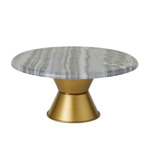 Cosmo Living by Cosmopolitan Grey Stoneware Glam Cake Stand