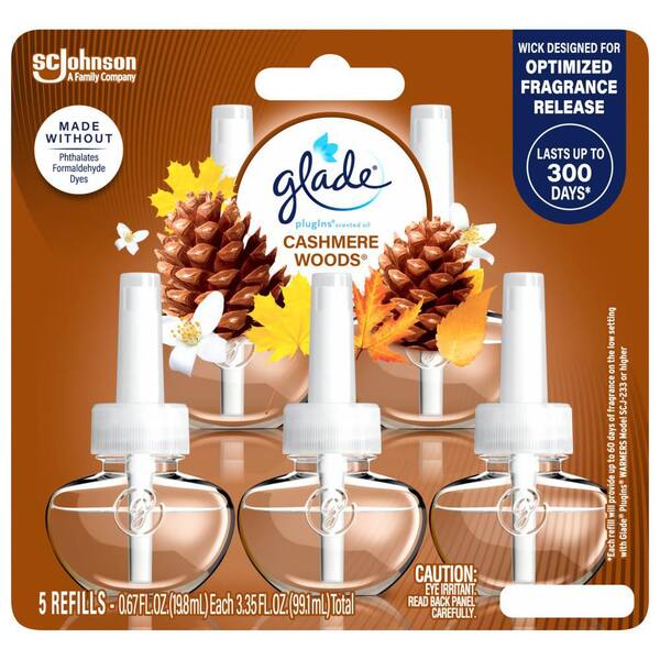 Glade 3.35 fl. oz. Cashmere Woods Scented Oil Plug-In Air