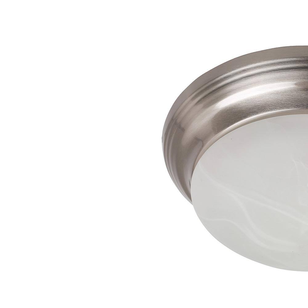 Brushed Nickel 12" LED Flush Mount Ceiling Light