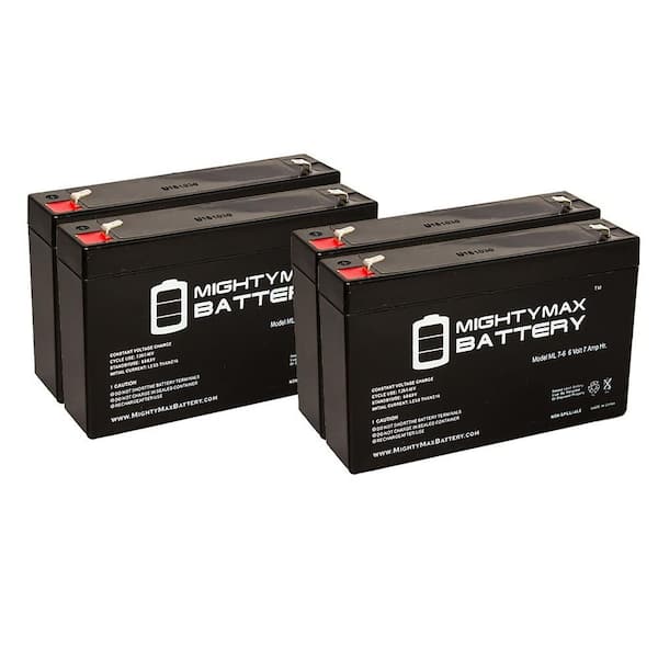 24 x TOP Blockbatterie 6V 7Ah Batterie 6 Volt 7 Ah 4R25 Block f