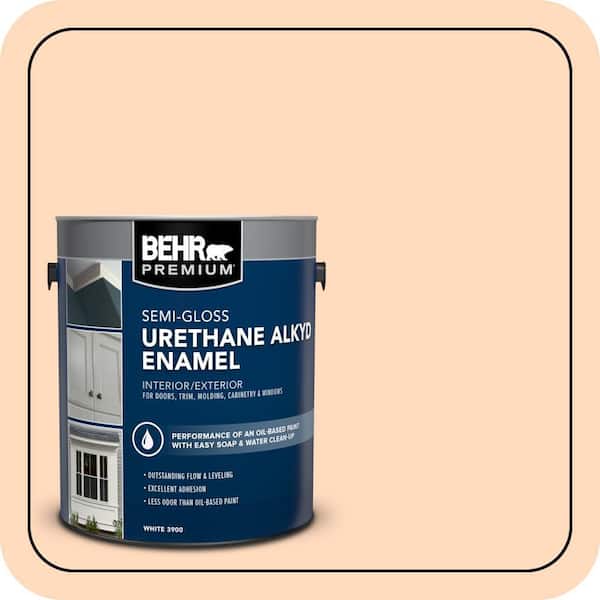 1 gal. #P210-2 Citrus Delight Urethane Alkyd Semi-Gloss Enamel Interior/Exterior Paint