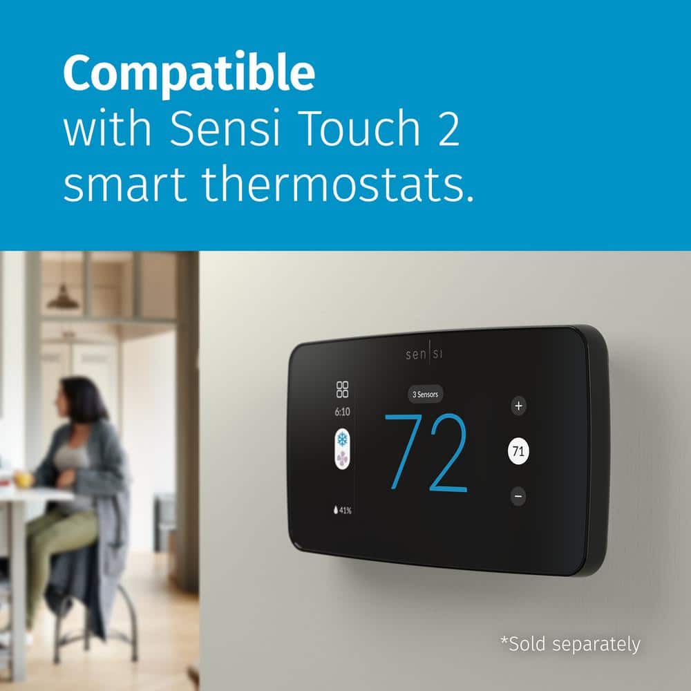 White Emerson Sensi Room Sensor for Sensi Touch 2