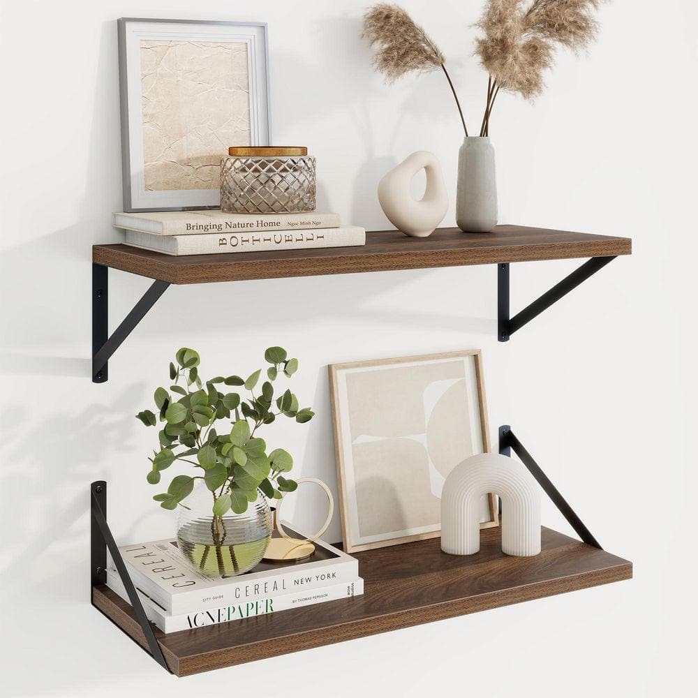 walnut-decorative-wall-shelves