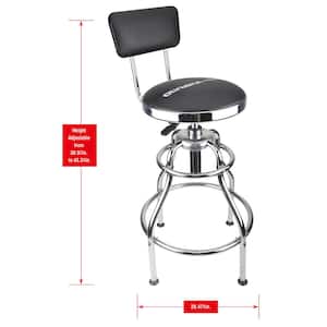 300 lb. Capacity 39 in. Adjustable Height Hydraulic Garage/Shop Stool with 360-Degree Swivel