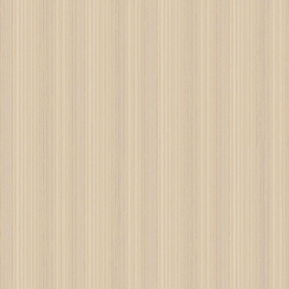 Nordic Elements Beige Textured Thin Stripe Metallic Finish Non-Pasted Non-W