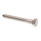 832076 3/8 X 5-Inch Stainless Steel Hex Lag Screws, 25-Pack