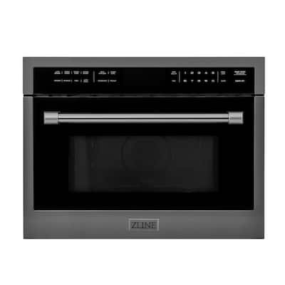 24" 1.6 cu. ft. Microwave Oven in Black Stainless Steel