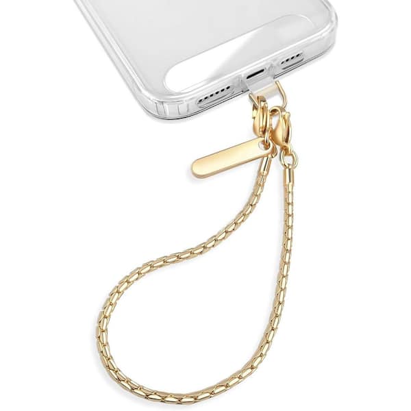 OBJLGEV Metal Phone Chain Wristlet Strap Detachable Lanyard with 2