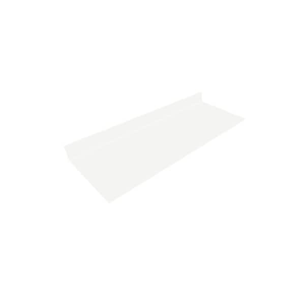 6 ft. Solid Surface Countertop in Designer White with Matte Finish