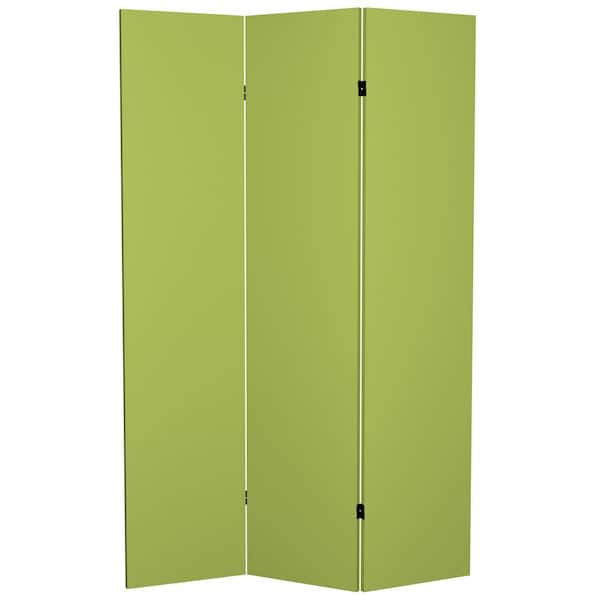 Unbranded Olive 6 ft. Printed 3-Panel Room Divider