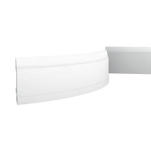5/8 in. D x 5-7/8 in. W x 78-3/4 in. L Primed White Flexible Polyurethane Baseboard Moulding