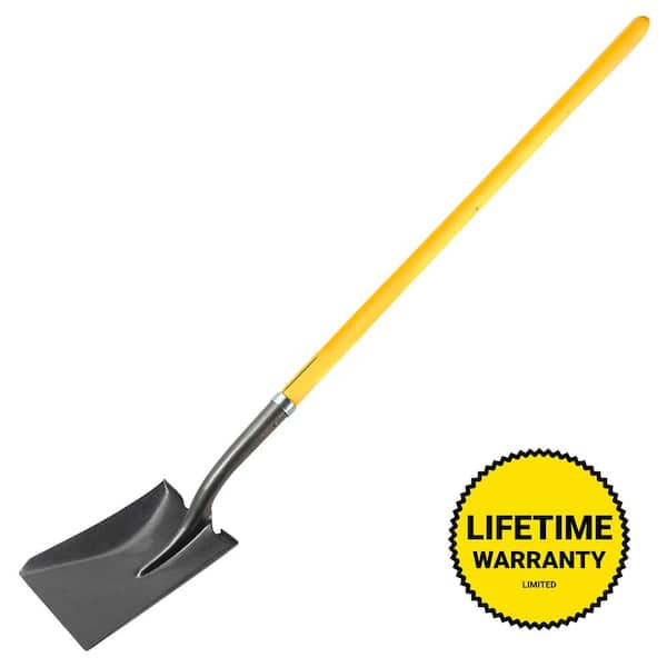 48 in. Fiberglass Handle Heavy-Duty Square Point Shovel