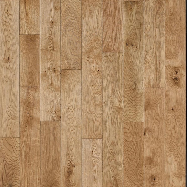Nuvelle Take Home Sample - French Oak Nougat Click Solid Hardwood Flooring - 5 in. x 7 in.