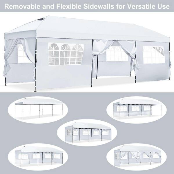 Miscool Avex 10 ft. x 30 ft. White Pop-Up Outdoor Canopy