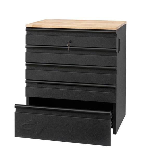 Husky Pro Duty Welded 18-Gauge Steel 5-Drawer Garage Base Cabinet