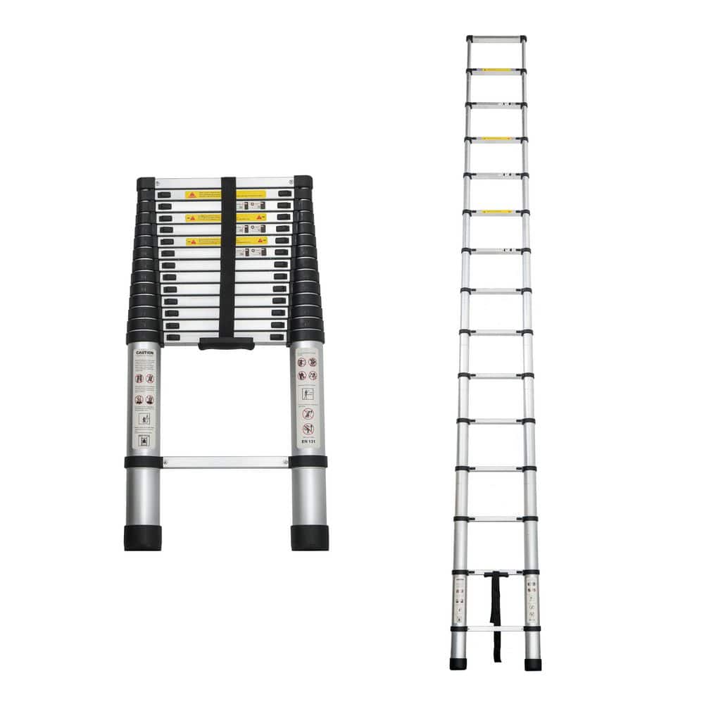 14.5 ft. Reach Height Multi-Purpose Portable Aluminum Telescopic Extension Ladder, Heavy Duty 300 lbs. Load price history on PriceWatchPro