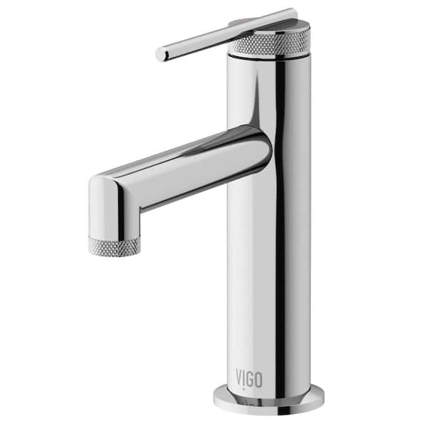 VIGO Sterling Single Handle Single-Hole Bathroom Faucet in Chrome