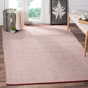 Montauk Ivory/Red 8 ft. x 10 ft. Solid Gradient Area Rug