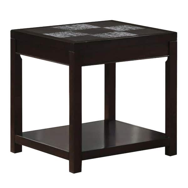 HomeRoots Mariana 24 in. Espresso Rectangle Wood Coffee Table