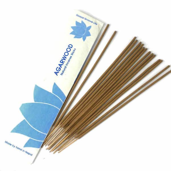 Global Craft All-Natural Brown Agarwood Stick Incense (2 Packs)