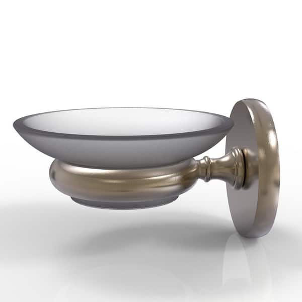 Allied Brass Prestige Skyline Collection Wall Mounted Soap Dish in Antique Pewter