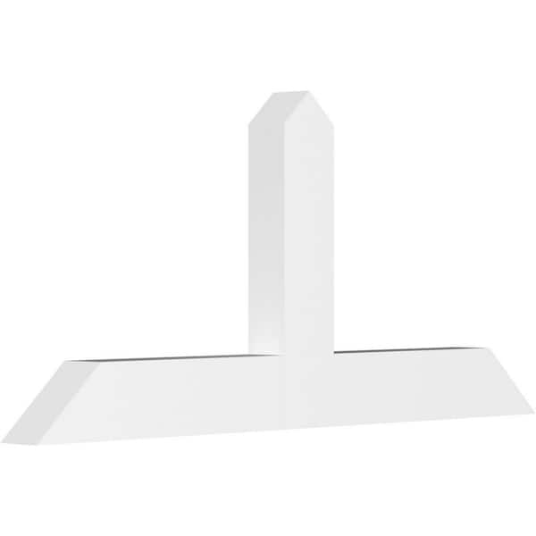 Ekena Millwork Portland 60 in. W x 27.5 in. H x 4 in. D Signature Polyurethane Bracket