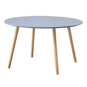 Oslo 32 in. Gray Round MDF Top Coffee Table