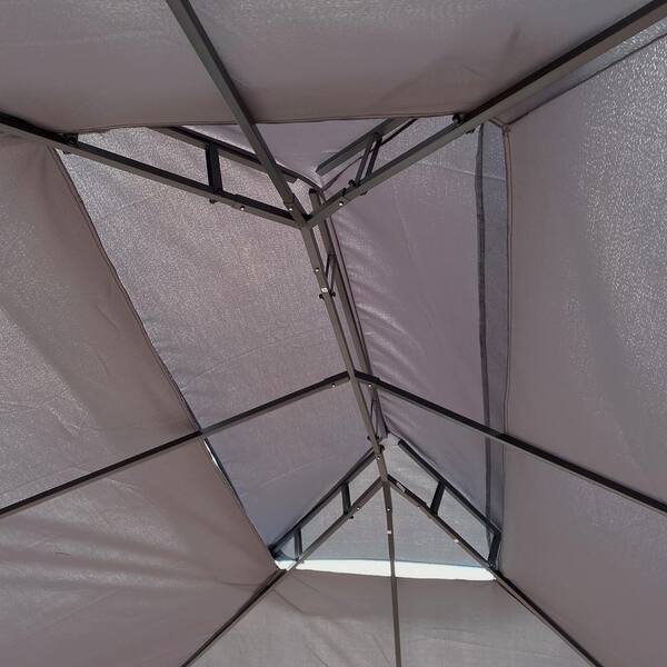 半額ストア W Ft 13 Gray Sungrd x Canopy Gazebo Patio H Ft 9 x D Ft 10 テント・タープ