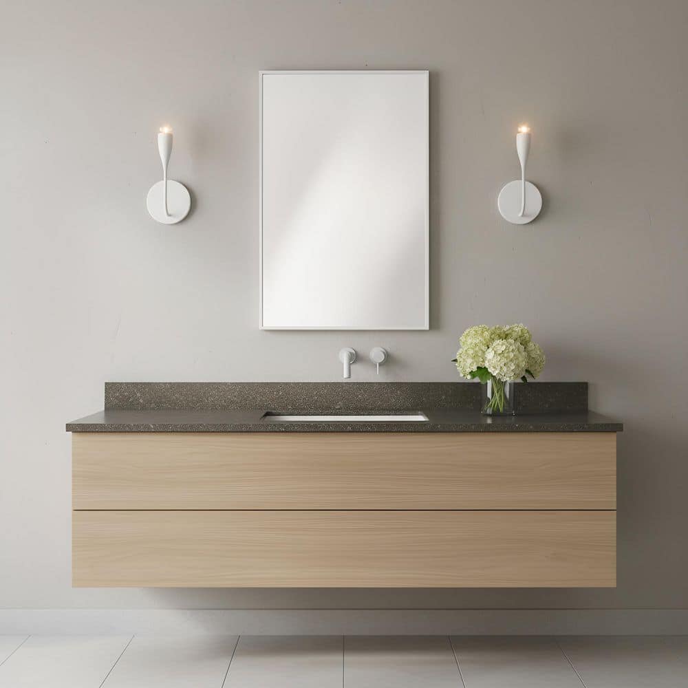 Maya 5.125 in. W x 12.25 in. H 1-Light Matte White Dimmable Wall Sconce with No Bulb Included price history on PriceWatchPro