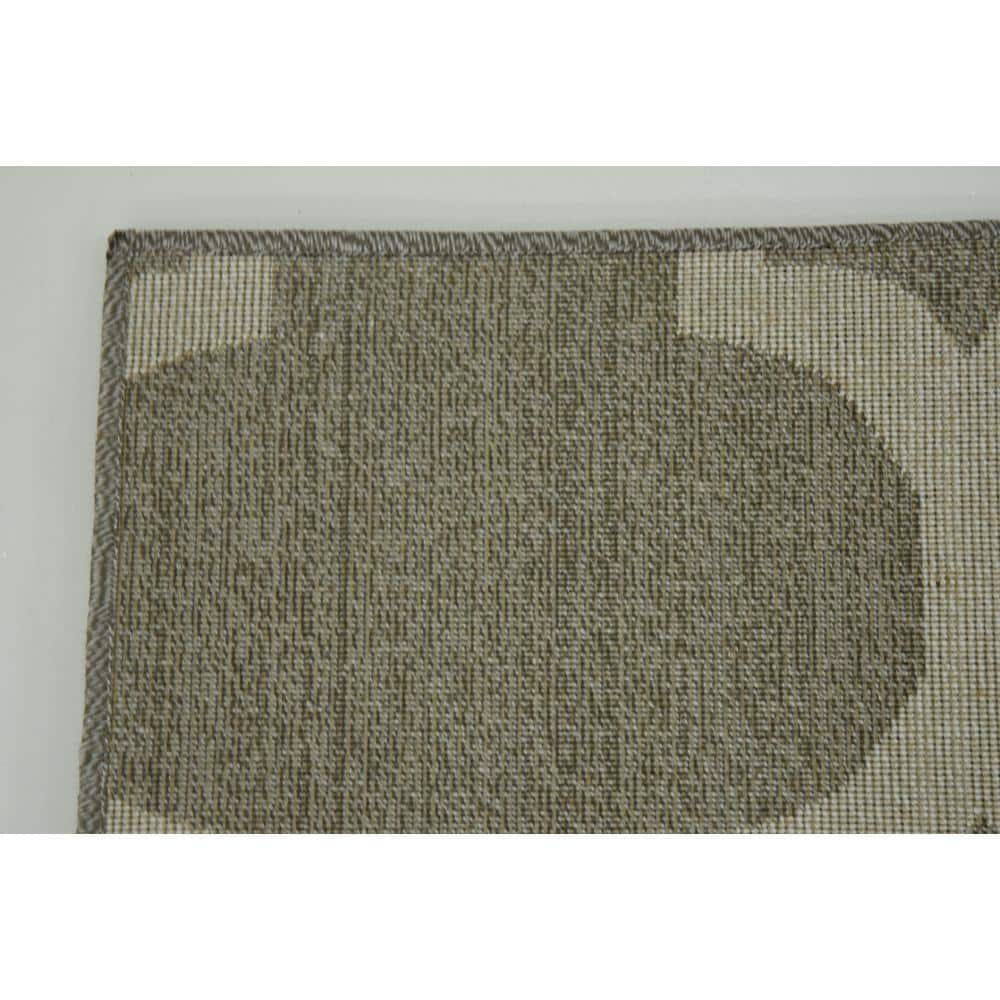 Elegant Dark Grey Trellis Synthetic 8' x 11' Area Rug