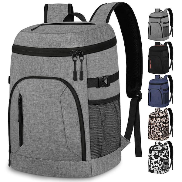 best hiking backpack insulated cooler travel Turismo PICNIC TIME FAMILY OF BRANDS a zippered pocket hidden under the exterior flap Tactical Backpack Cooler for Men,25L
