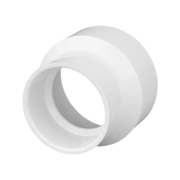 Charlotte Pipe 1 1/2 in. x 2 in. PVC DWV Hub x Hub Increaser/Reducer Coupling