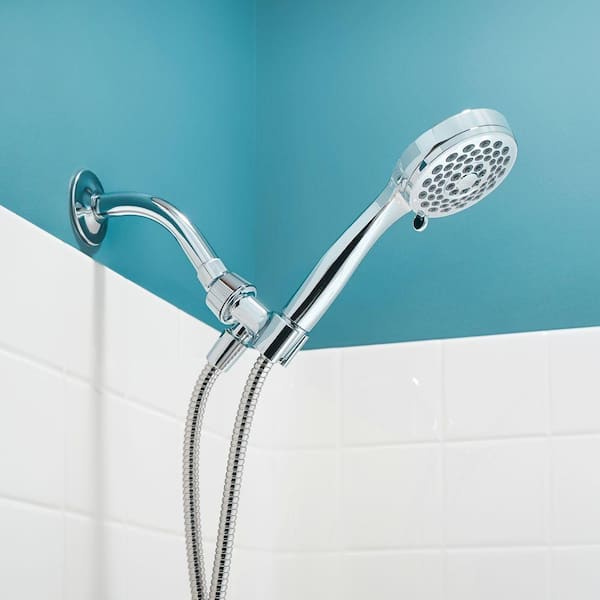 Eos 3-Spray 3.8 in. Single Wall Mount Handheld Shower Head in Chrome Eos 3-Spray 3.8 in. Single Wall Mount Handheld Shower Head in Chrome