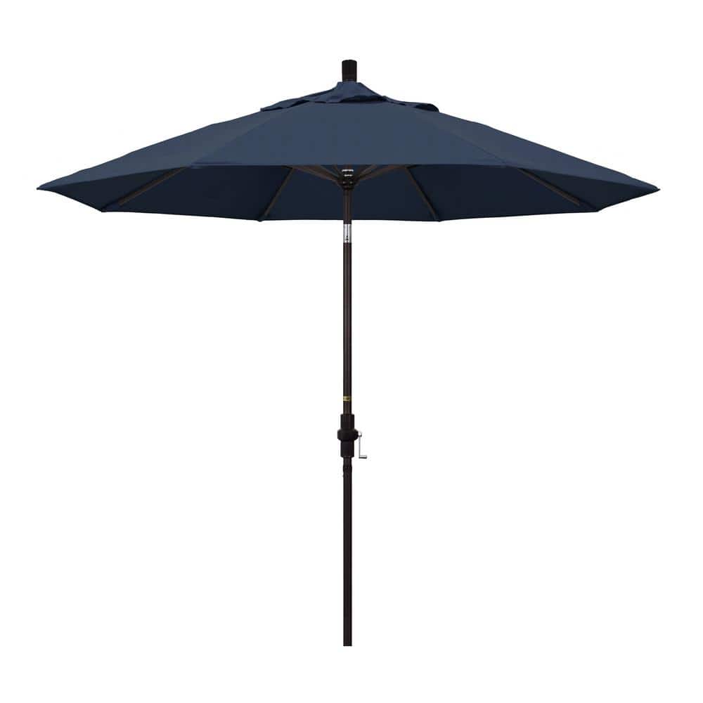 9 ft. Outdoor Market Patio Umbrella Bronze Aluminum Pole Aluminum Ribs Collar Tilt Crank Lift in Sunbrella price history on PriceWatchPro