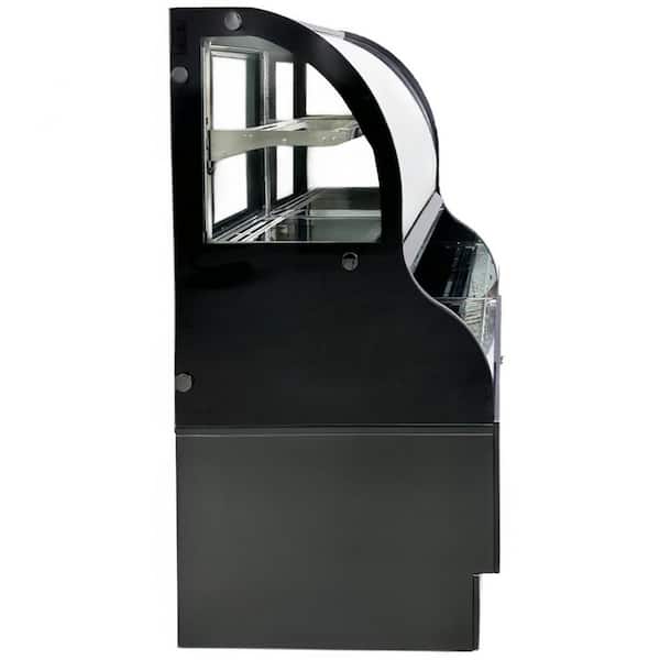 36 in. 12.5 cu. ft. Auto/Cycle Defrost NSF Commercial open air display case refrigerator EFO36G Black