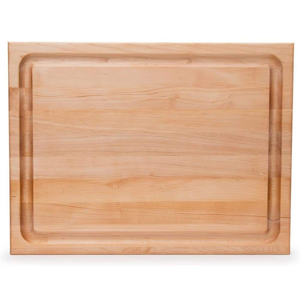 John Boos Large Maple Wood Cutting Board with Juice Groove