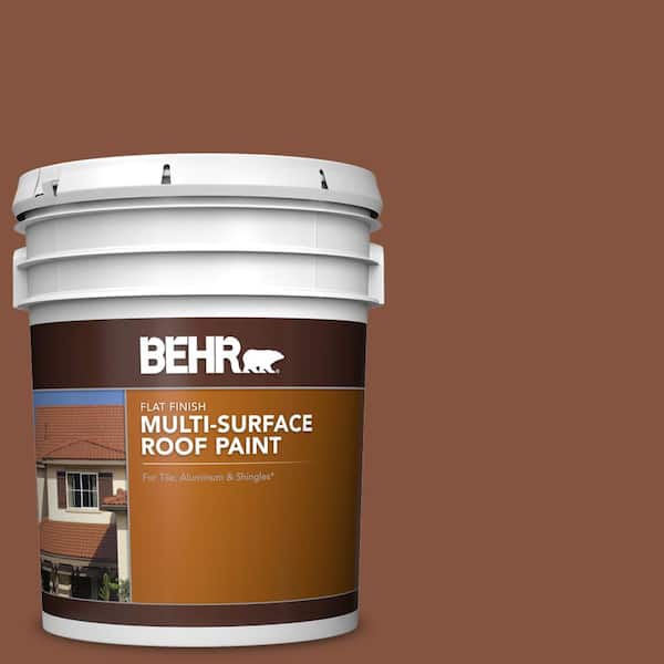 5 gal. #S210-7 October Leaves Flat Multi-Surface Exterior Roof Paint
