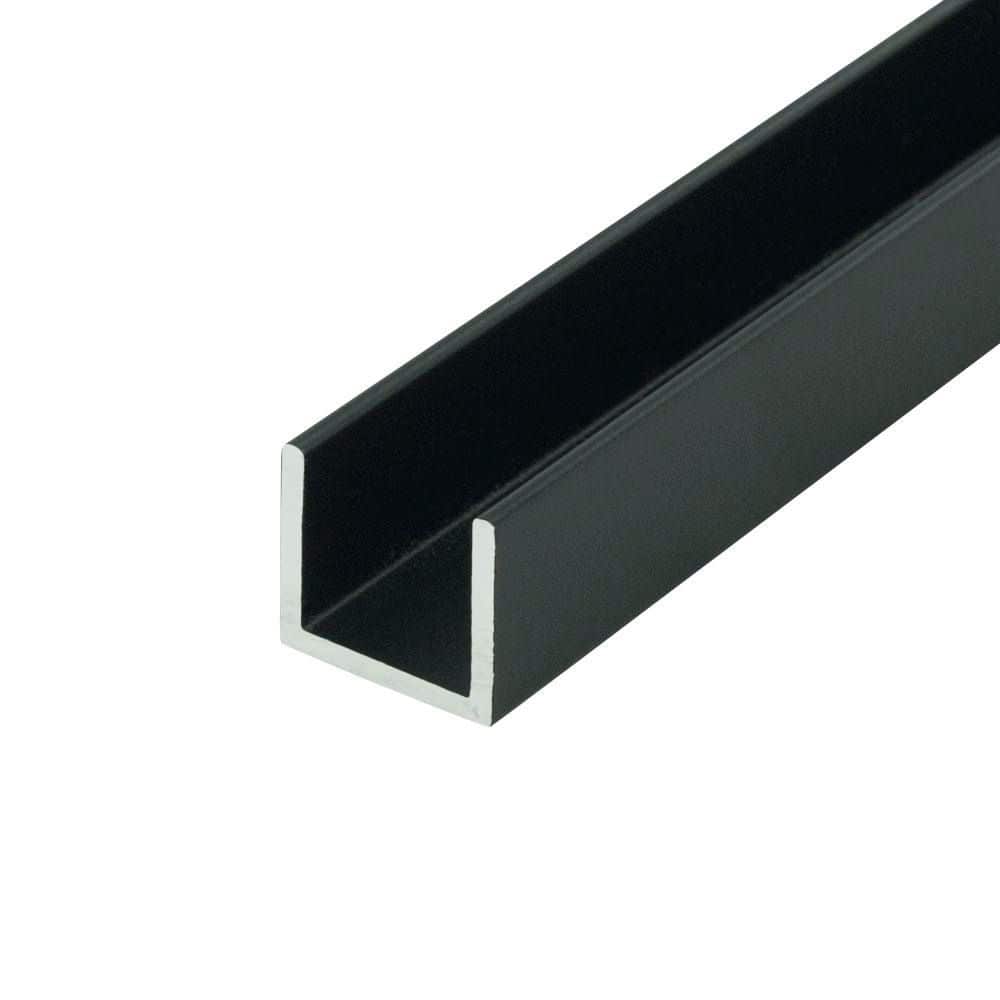 0.624 in. D x 0.562 in. W x 36 in. L Finished Black Metal Aluminum U-Channel Moulding Fits 1/2. Boards (4-PACK) price history on PriceWatchPro