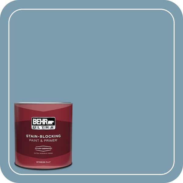 BEHR ULTRA 1 qt. #PMD-14 Yacht Harbor Extra Durable Flat Interior Paint & Primer
