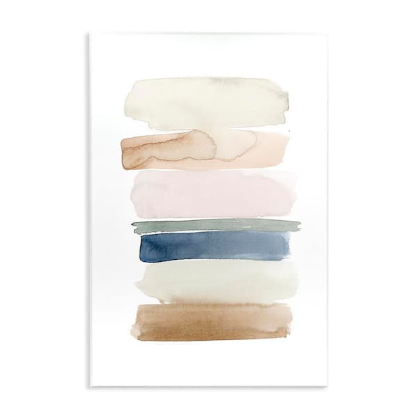 Tranquil Earth Modern Abstract Living Room Painting by Grace Popp Unframed Graphic Art Print Abstract 10 in. x 15 in.