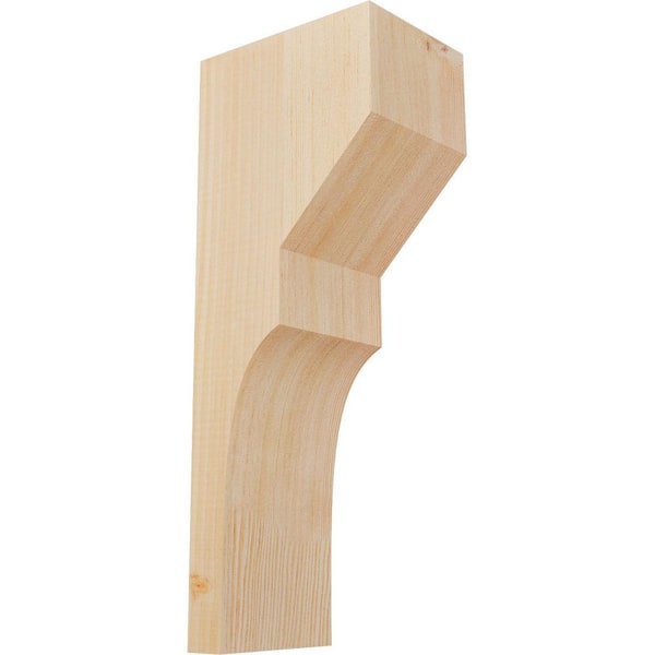 Ekena Millwork 5-1/2 in. x 8 in. x 20 in. Douglas Fir Monterey Smooth Corbel