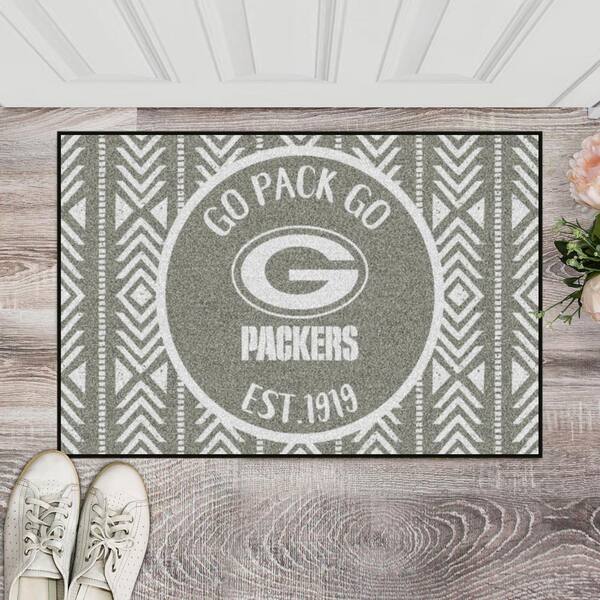 FANMATS NFL Green Bay Packers Green 2 ft. x 2 ft. Round Area Rug