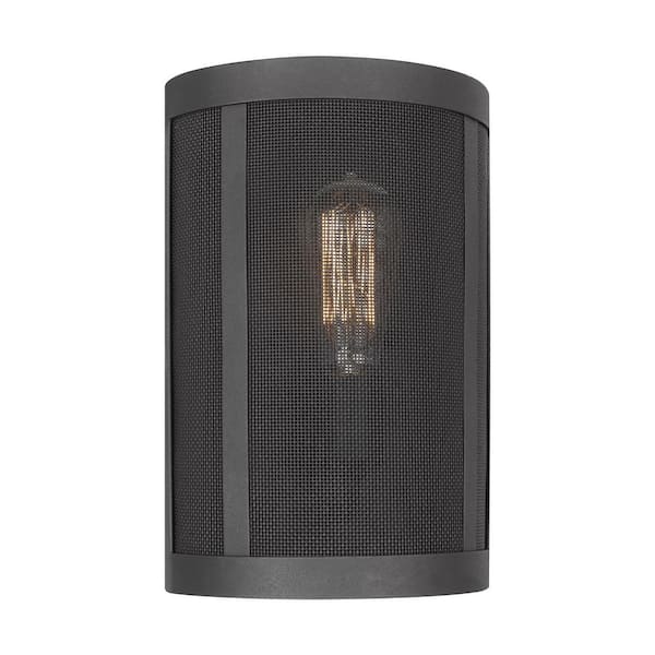 Generation Lighting Gereon 1-Light Black Wall Sconce