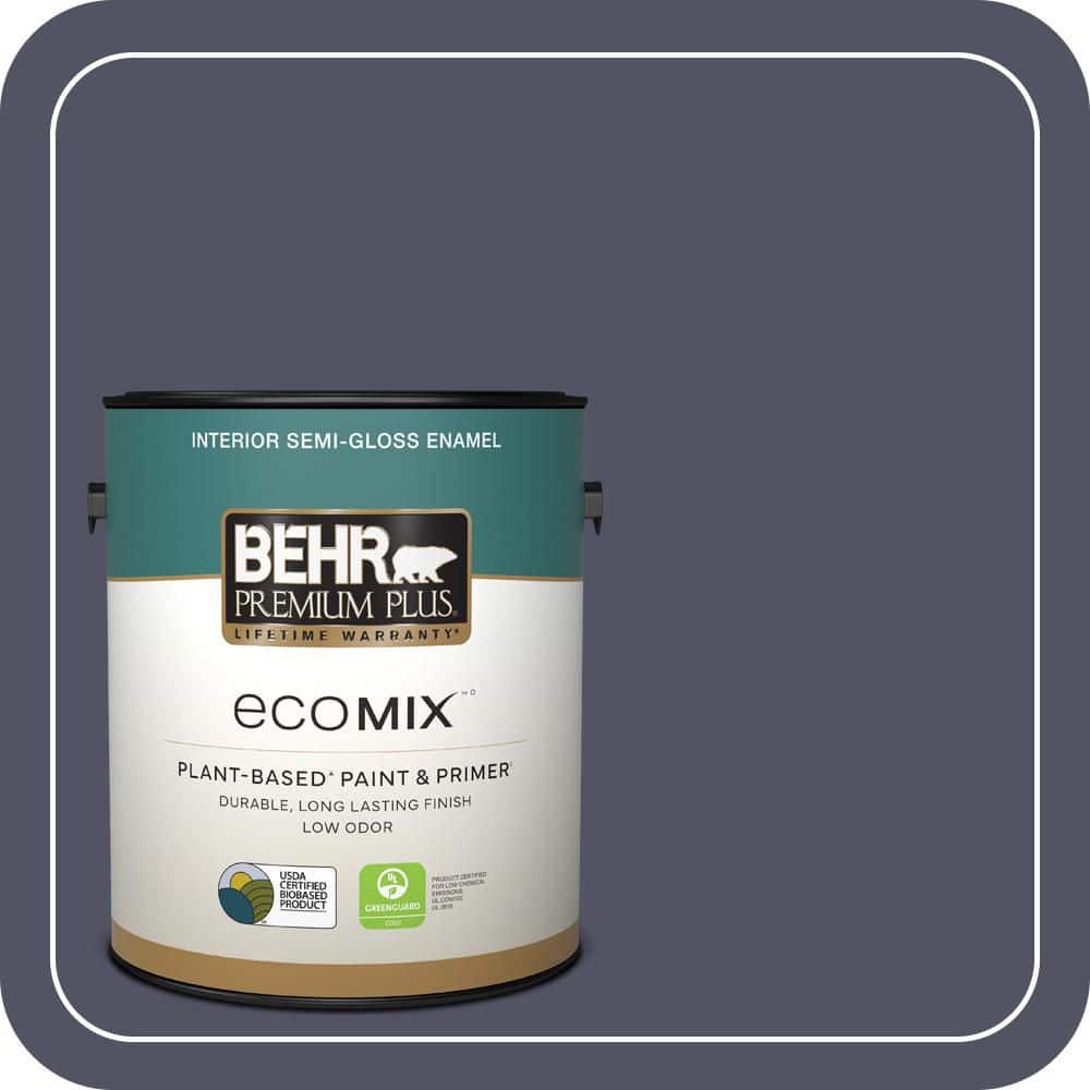 1 gal. #630F-7 Black Orchid Semi-Gloss Enamel EcoMix Plant-Based Interior Paint & Primer price history on PriceWatchPro