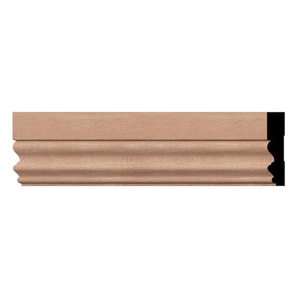 Ekena Millwork VICC 0.69 in. D x 3.5 in. W x 96 in. L Wood (Sapele Mahogany) Victorian Casing Moulding