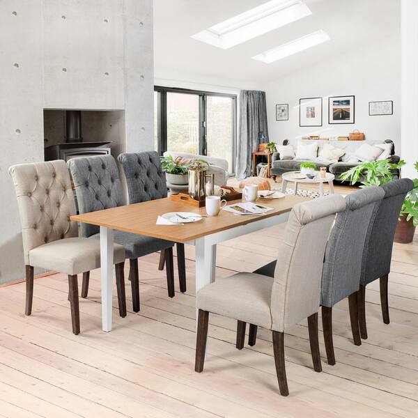 47 2 63 In Rectangle Rustic Oak Wood Top With Metal Frame Extendable Dining Table Seats 4 6 Ec Dt W9030341 47 2 63 In Rectangle Rustic Oak Wood, Rustic Extendable Dining Table Set