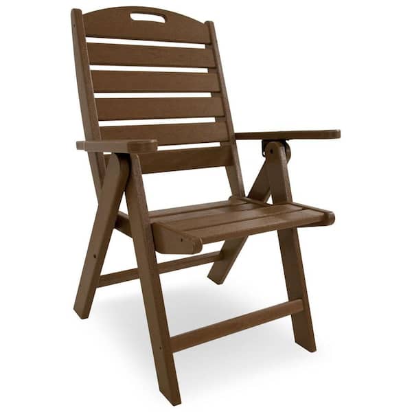Polywood Nautical Highback Teak Plastic Outdoor Patio Dining Chair Nch38te - Do You Need To Treat Teak Outdoor Furniture In Indianapolis