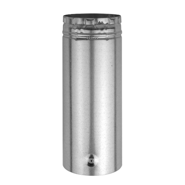 American Metal Products Type B Gas Vent 3in. Diameter X 12in. Adjustable Round Pipe Length